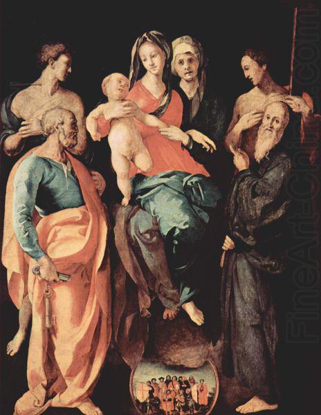 Jacopo Pontormo Annen-Altar, Madonna mit Hl. Anna, links china oil painting image